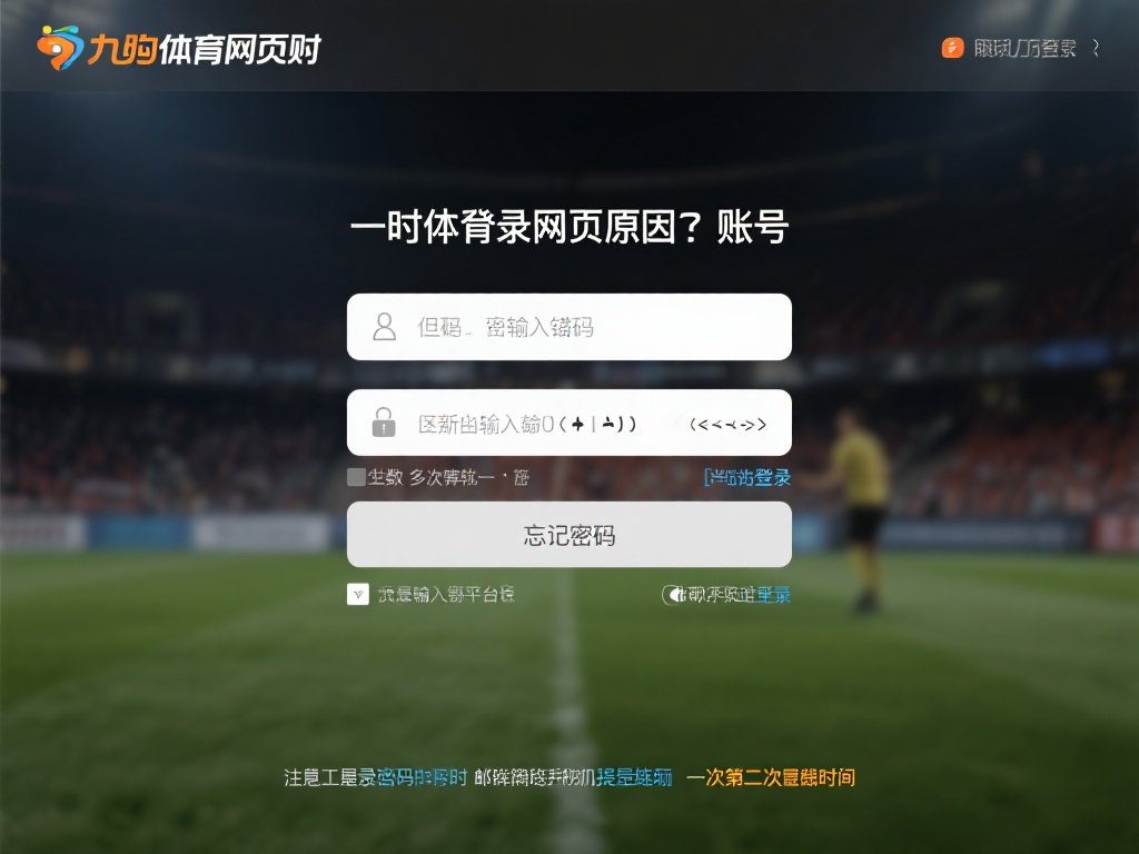 有时，登录不了的原因可能只是输入错误。九游体育网页